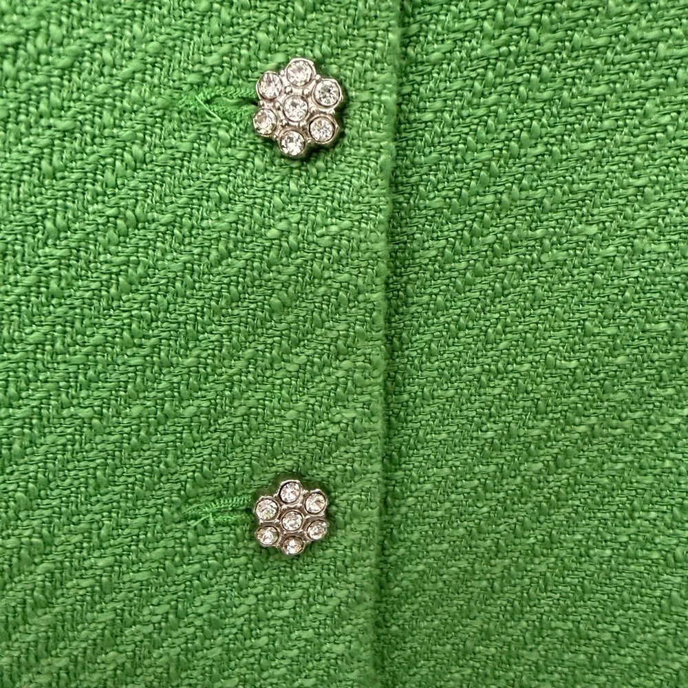 Zara Women's Green Cropped Blazer - Picture 2 of 7